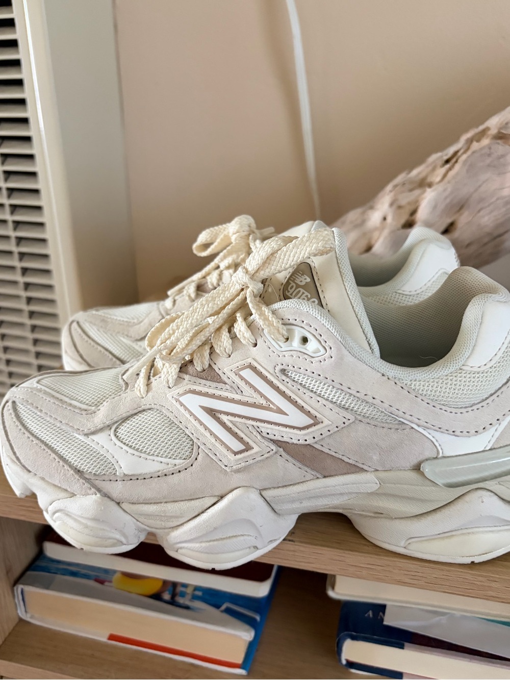 New Balance Women's 9060 Cream/Off-White